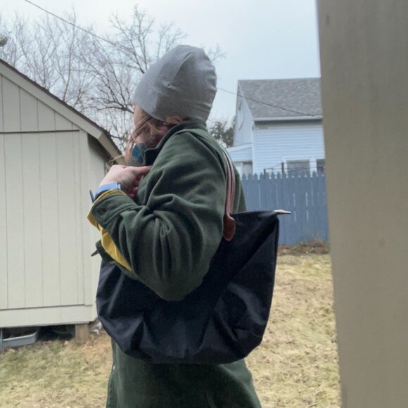 LONGCHAMP "Le Pliage - 'Shopping' - Modele Depose" - 11" height VVGUC - Picture 15 of 16